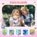 Appareil Photo Instantané Enfant, TIATUA 2,4" Écran 1080P HD Appareil Photo Numérique Enfant avec Carte 32GB et Papier Photo Imprimé, Stylos Colorés, Cadeau pour Filles Garçons 3-12 Ans