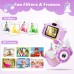 TIATUA Appareil Photo Enfant,2.0 Pouces Appareil Photo Numérique, 20MP/1080P Caméra Vidéo Selfie,32G Carte, Lecteur de Cartes, Cadeaux pour Enfants de 3 à 12 Ans (Violet)