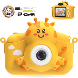 TIATUA Appareil Photo Enfant, 2.0 Pouces Appareil Photo pour Enfants Numérique, HD 1080P Caméra Vidéo Selfie avec 32GB Carte, Cadeau de Noël et d'anniversaire pour Enfants de 3 à 12 Ans